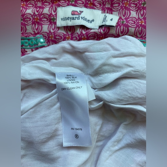 Vineyard Vines Dress 100% Silk Sz 4 Vineyard Vines - Picture 7 of 11